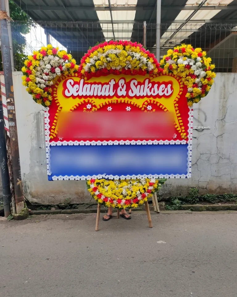 Papan Selamat Sukses Merah Panel Biru