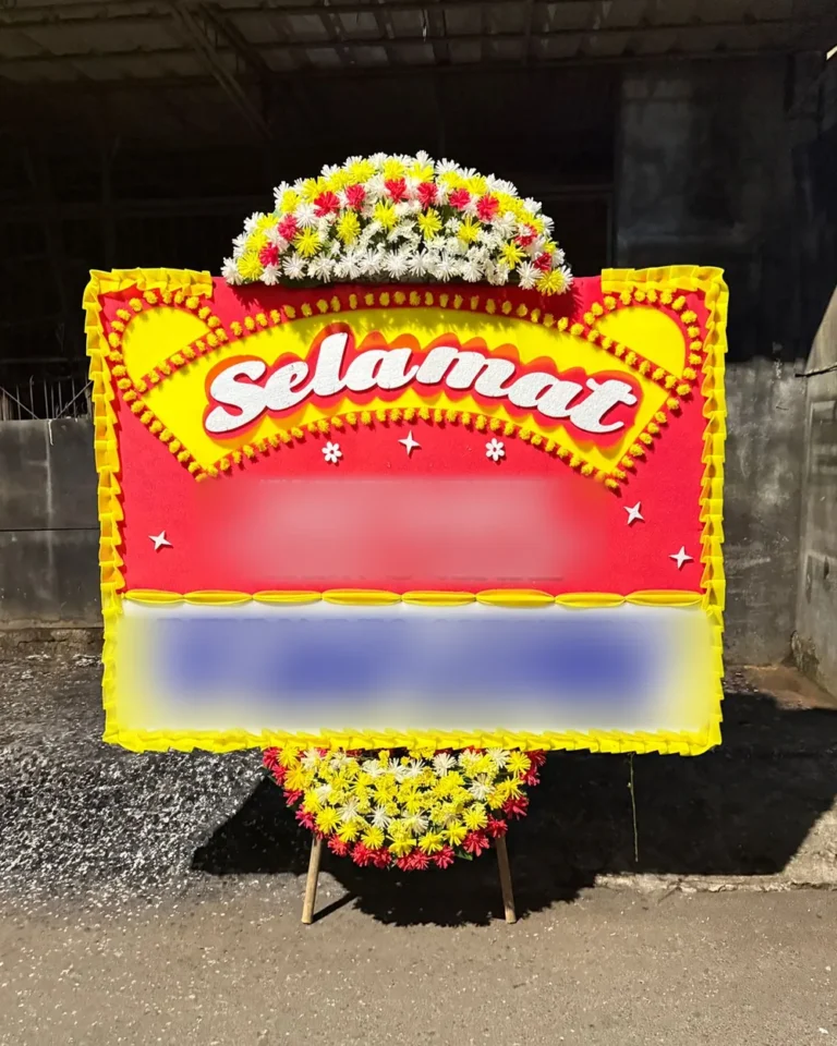 Papan Selamat Merah Kuning Satu Mahkota