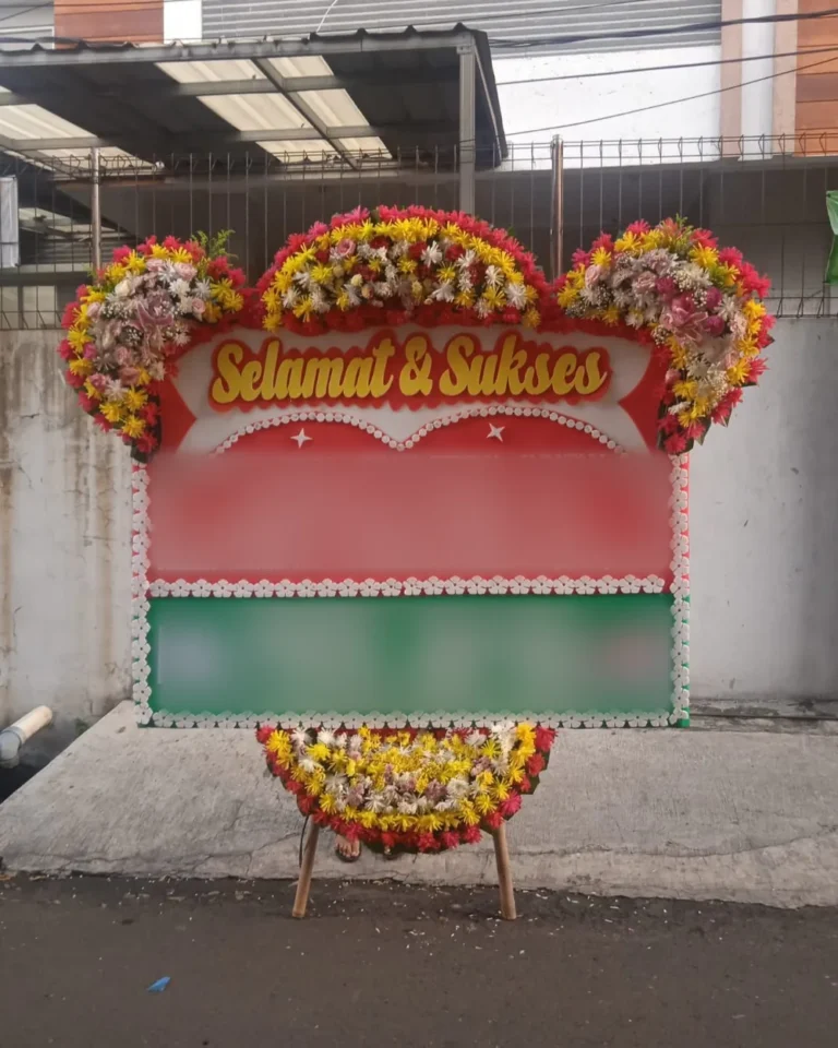Papan Selamat Sukses Merah Panel Hijau
