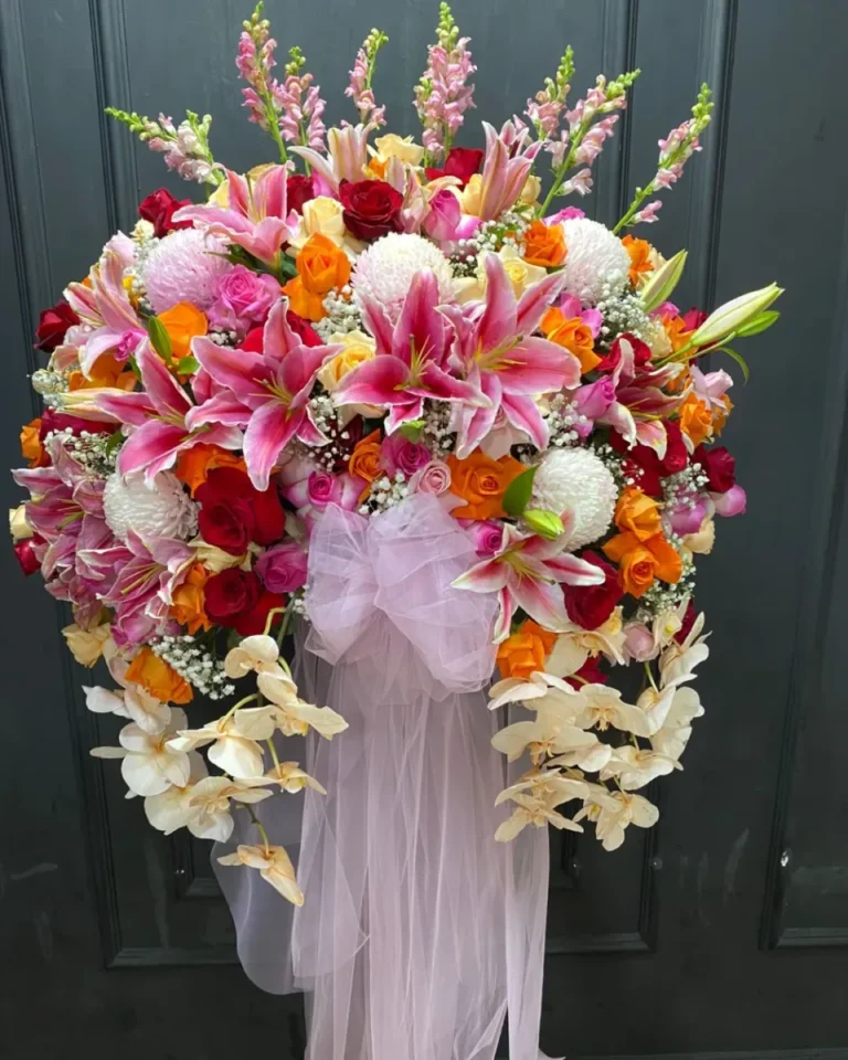 Standing Flower Lily dan Anggrek Menjuntai